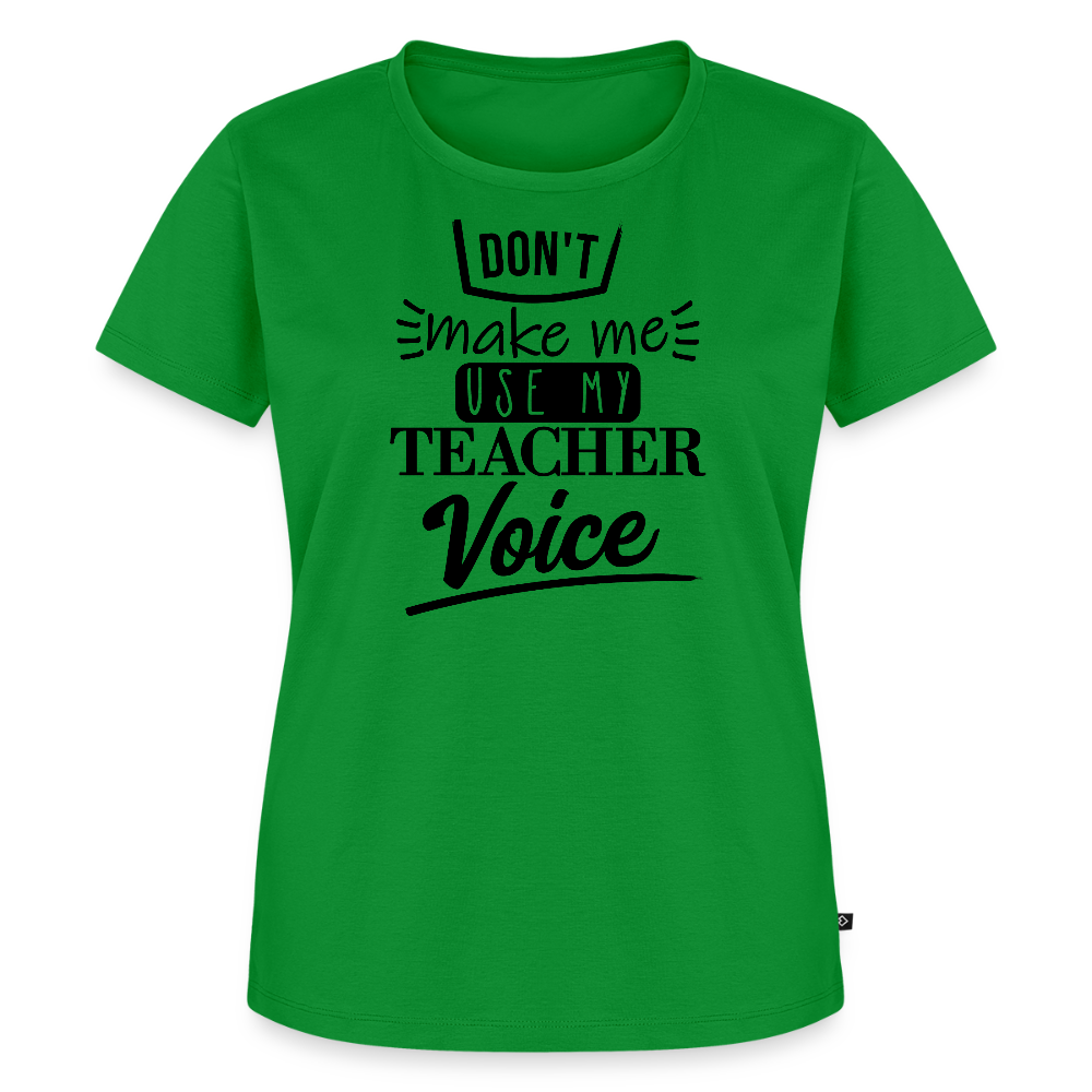 Teacher voice - Frauen Premium T-Shirt - Grün