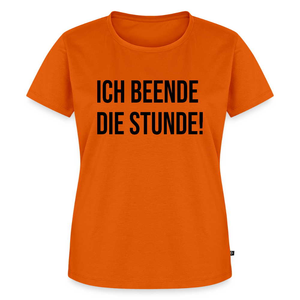 Ich beende die Stunde! - Frauen Premium T-Shirt - Orange 