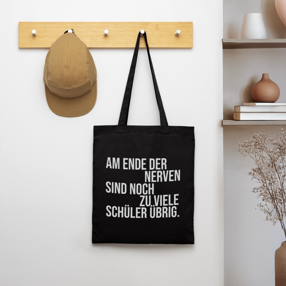 Zu viele Schüler - Stoffbeutel - Schwarz