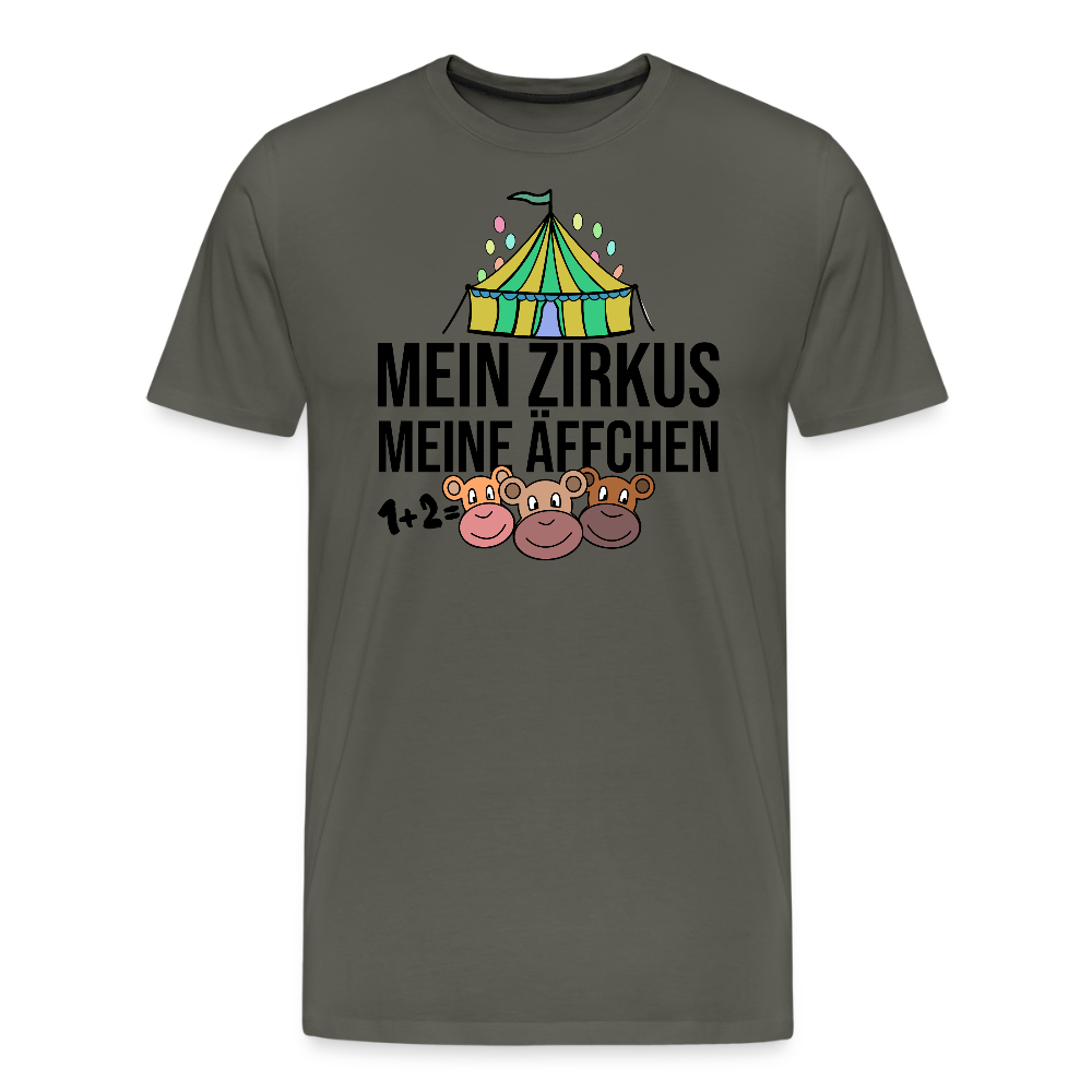 Mein Zirkus - Männer Premium T-Shirt - Asphalt