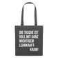 Lehrkraftkram - Stoffbeutel - Graphite