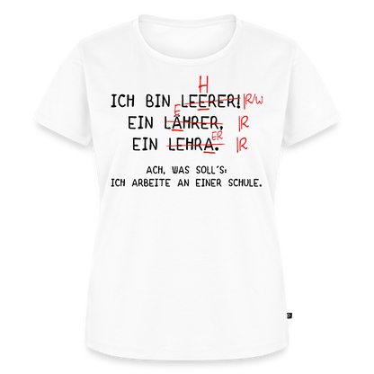 Ich bin Leerer - Frauen Premium T-Shirt - Weiß