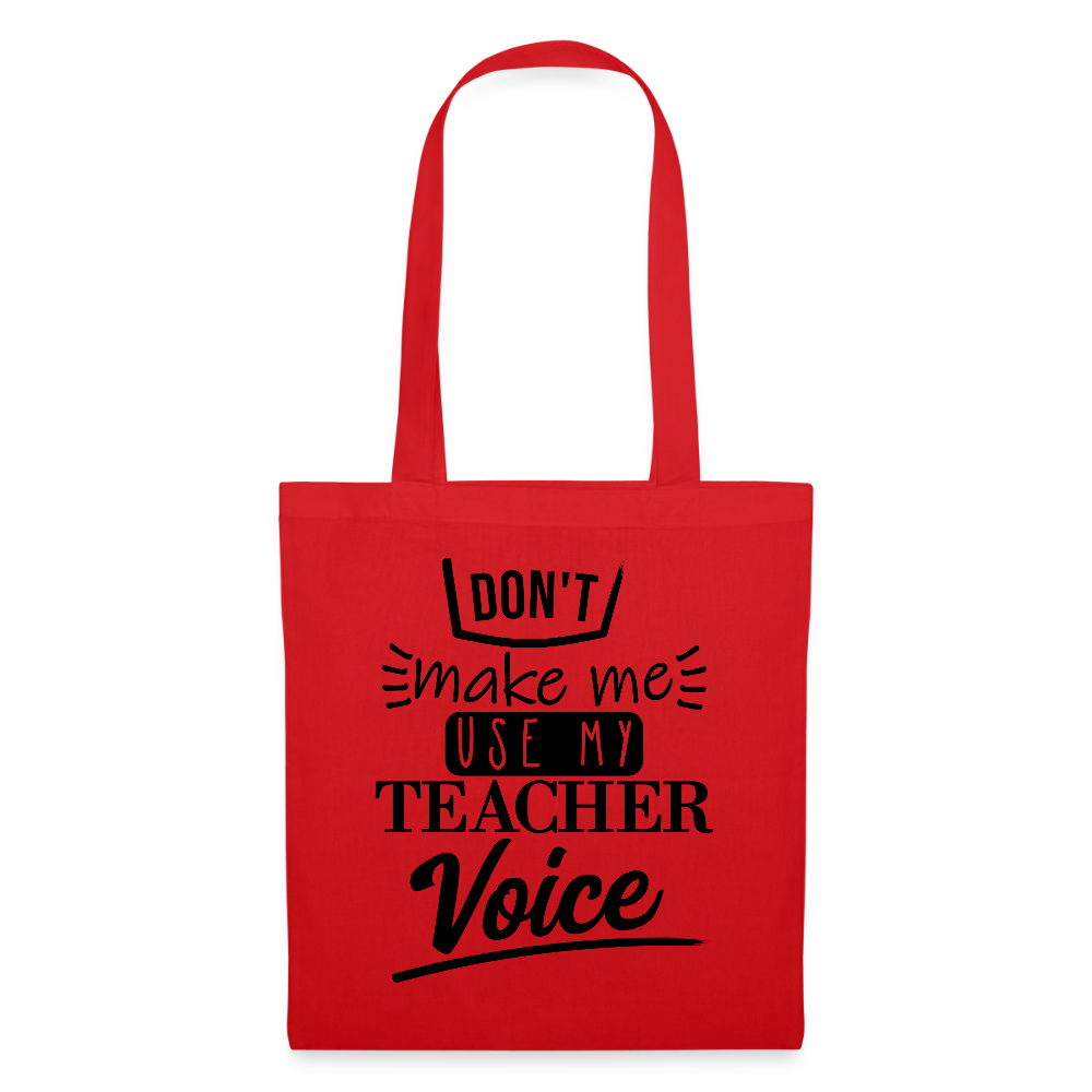 Teacher Voice - Stoffbeutel - Rot