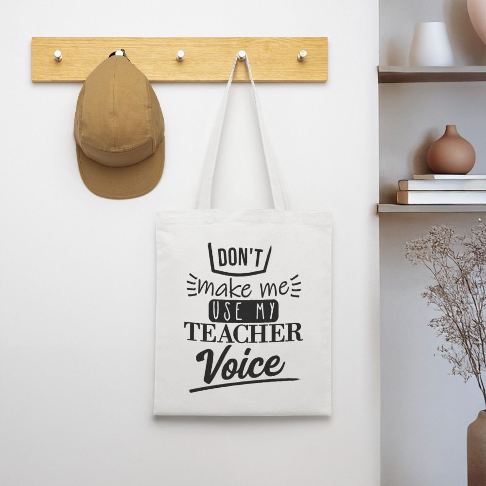 Teacher Voice - Stoffbeutel - Weiß
