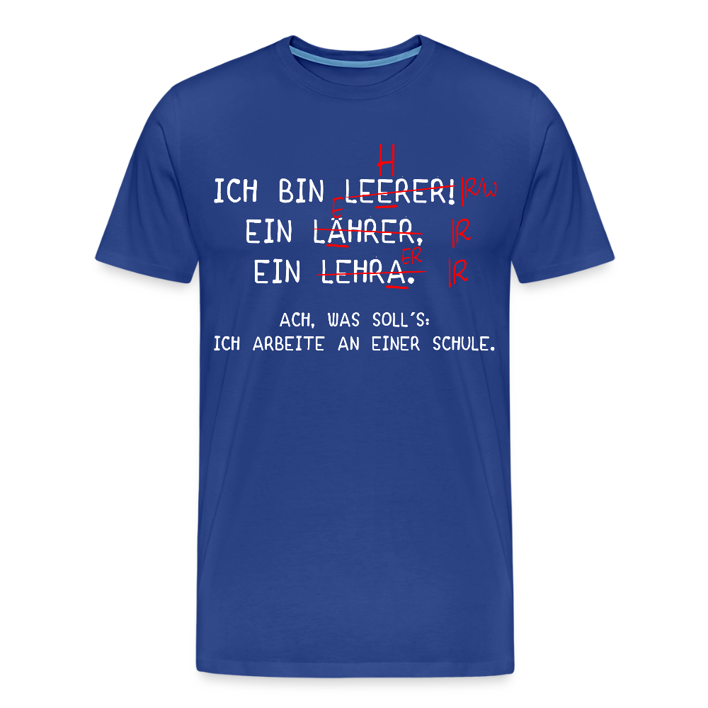 Ich bin Leerer - Männer Premium T-Shirt - Königsblau