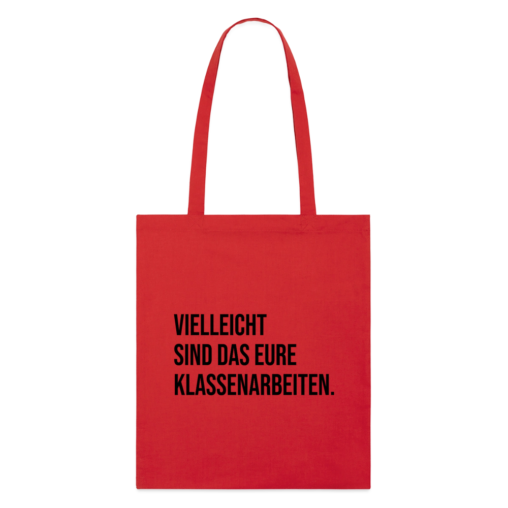 Klassenarbeiten - Bio-Stoffbeutel - Rot