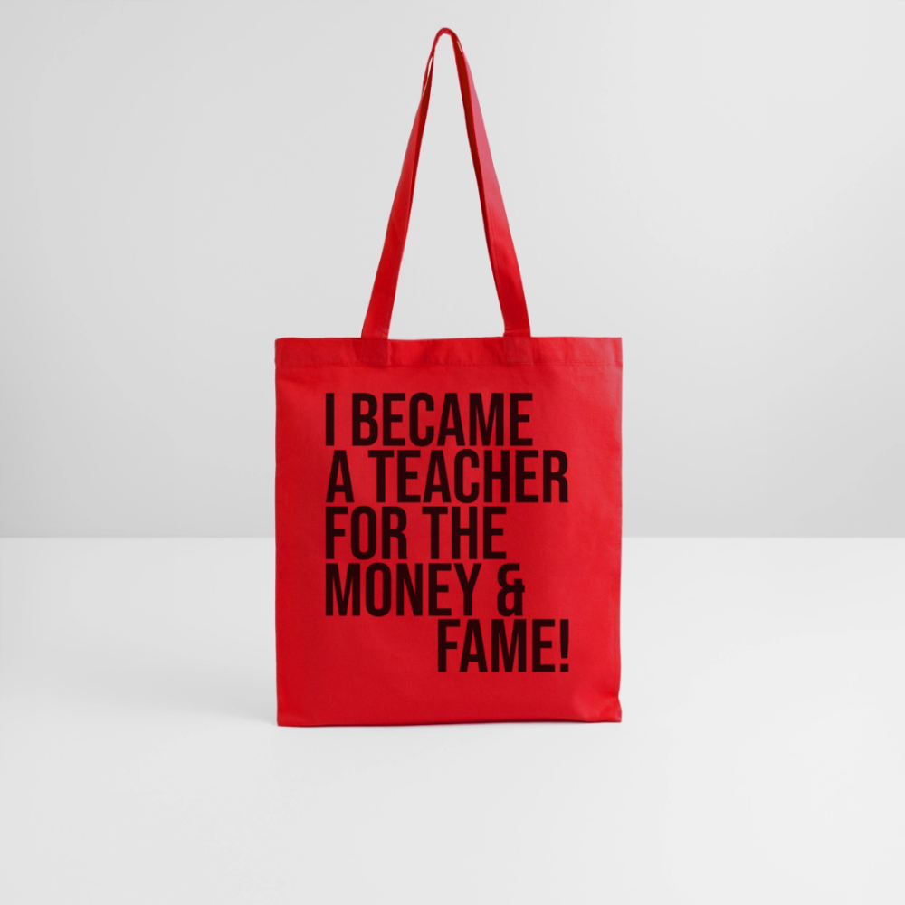 Money & Fame - Stoffbeutel - Rot