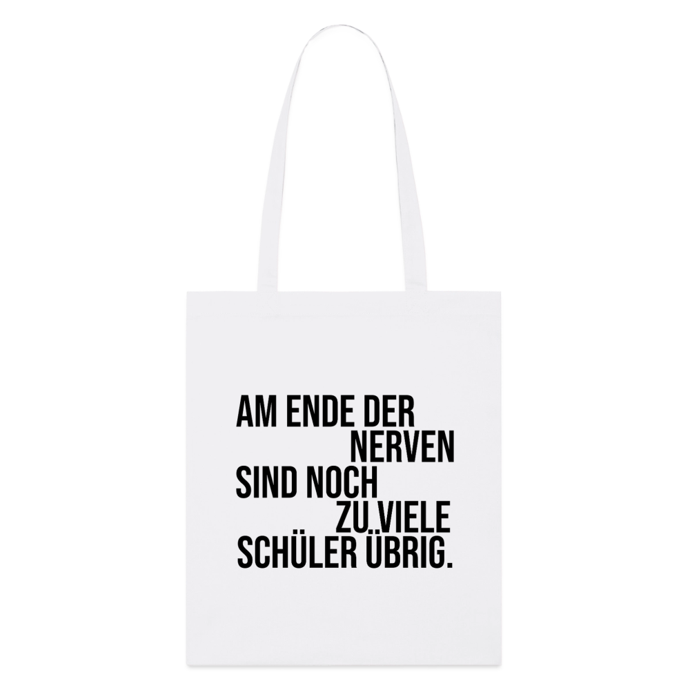 Zu viele Schüler - Bio-Stoffbeutel - Weiß