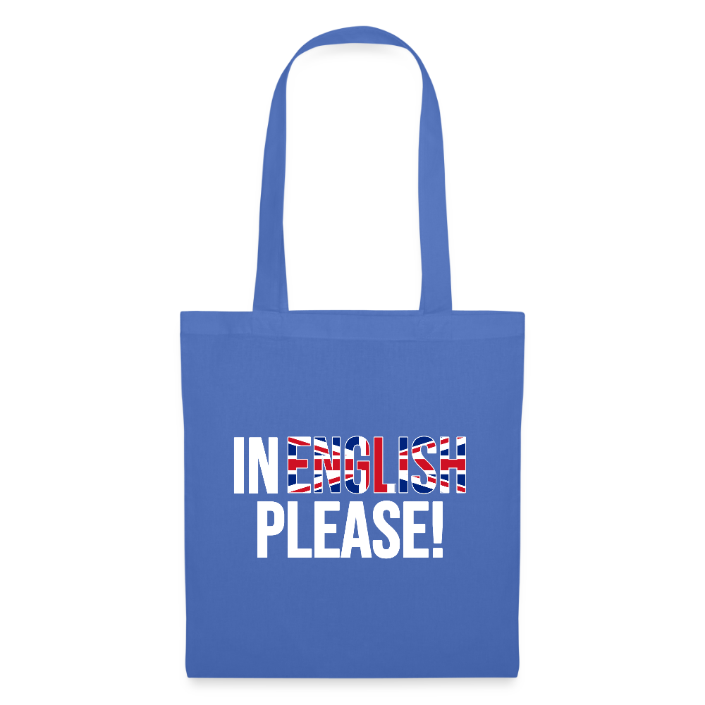In english please! - Stoffbeutel - Hellblau