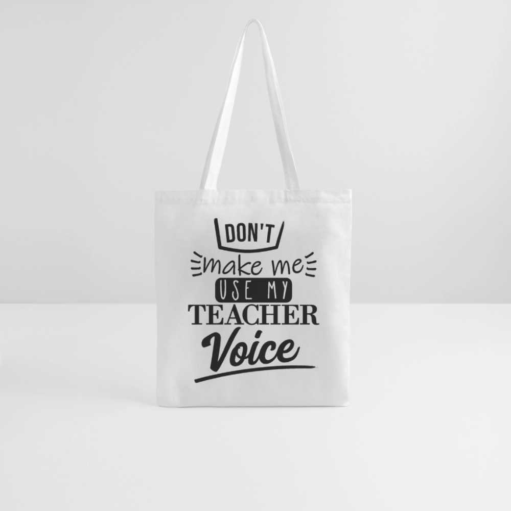 Teacher Voice - Stoffbeutel - Weiß
