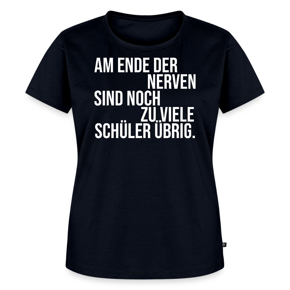 Zu viele Schüler - Frauen Premium T-Shirt - Navy