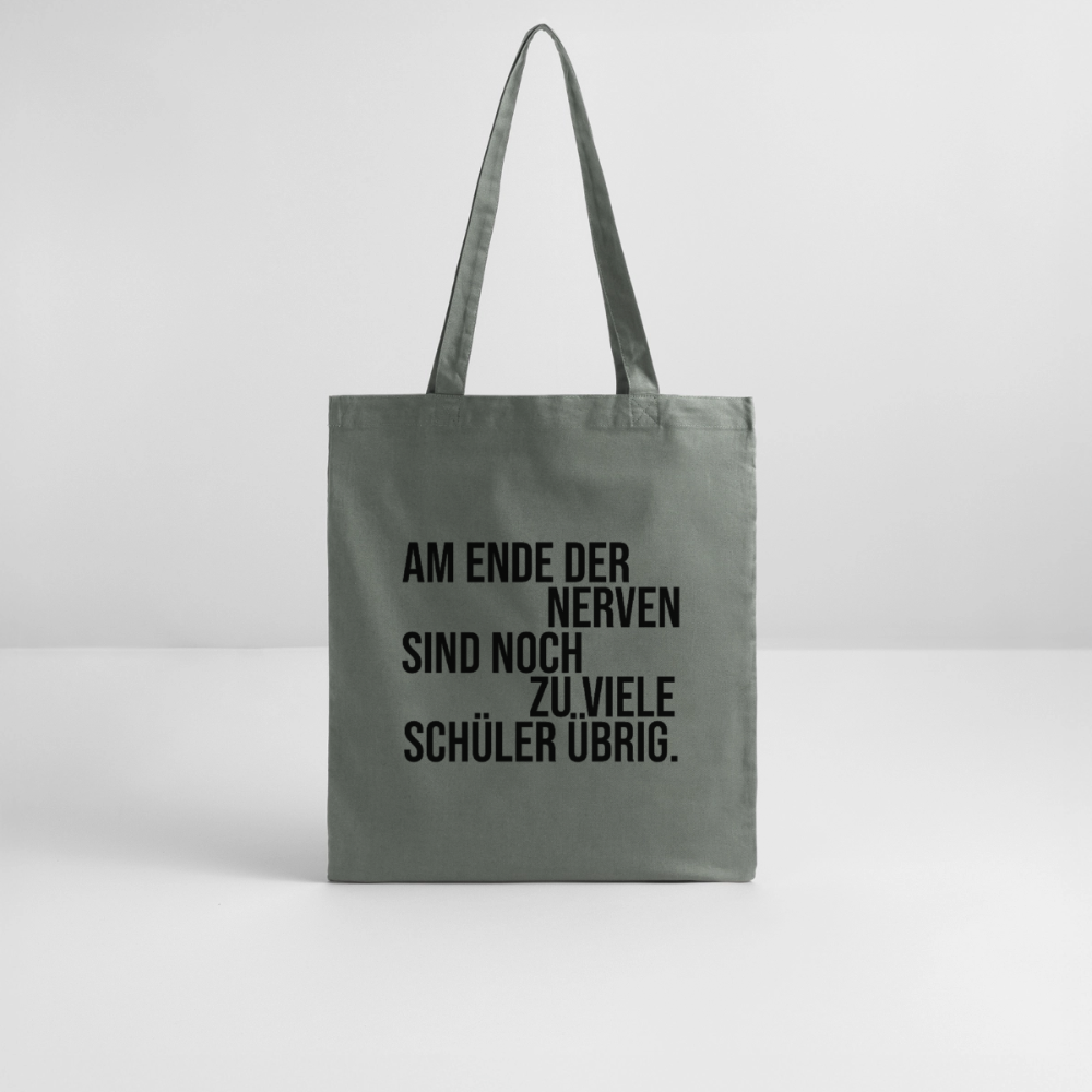 Zu viele Schüler - Bio-Stoffbeutel - Anthrazit
