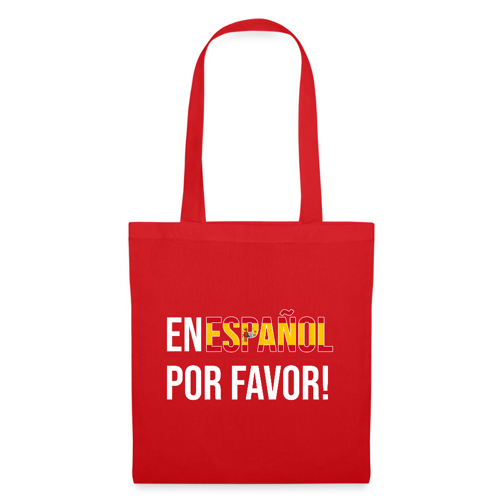 En español porvavor - Stoffbeutel - Rot