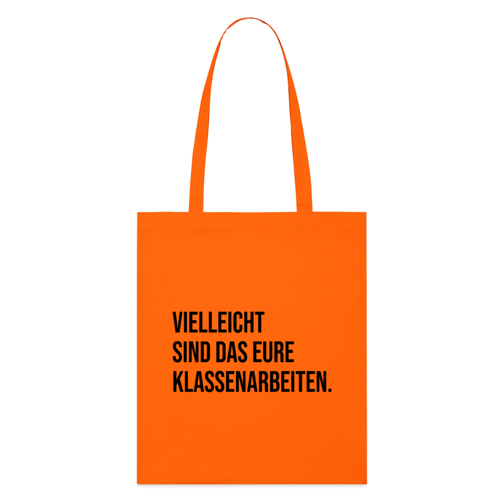 Klassenarbeiten - Bio-Stoffbeutel - Tieforange
