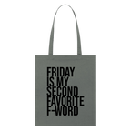 Friday - Bio-Stoffbeutel - Anthrazit
