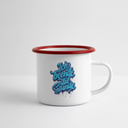 Ich beende die Stunde - Emaille-Tasse - Weiß/Rot