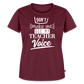 Teacher Voice - Frauen Premium T-Shirt - Burgunderrot
