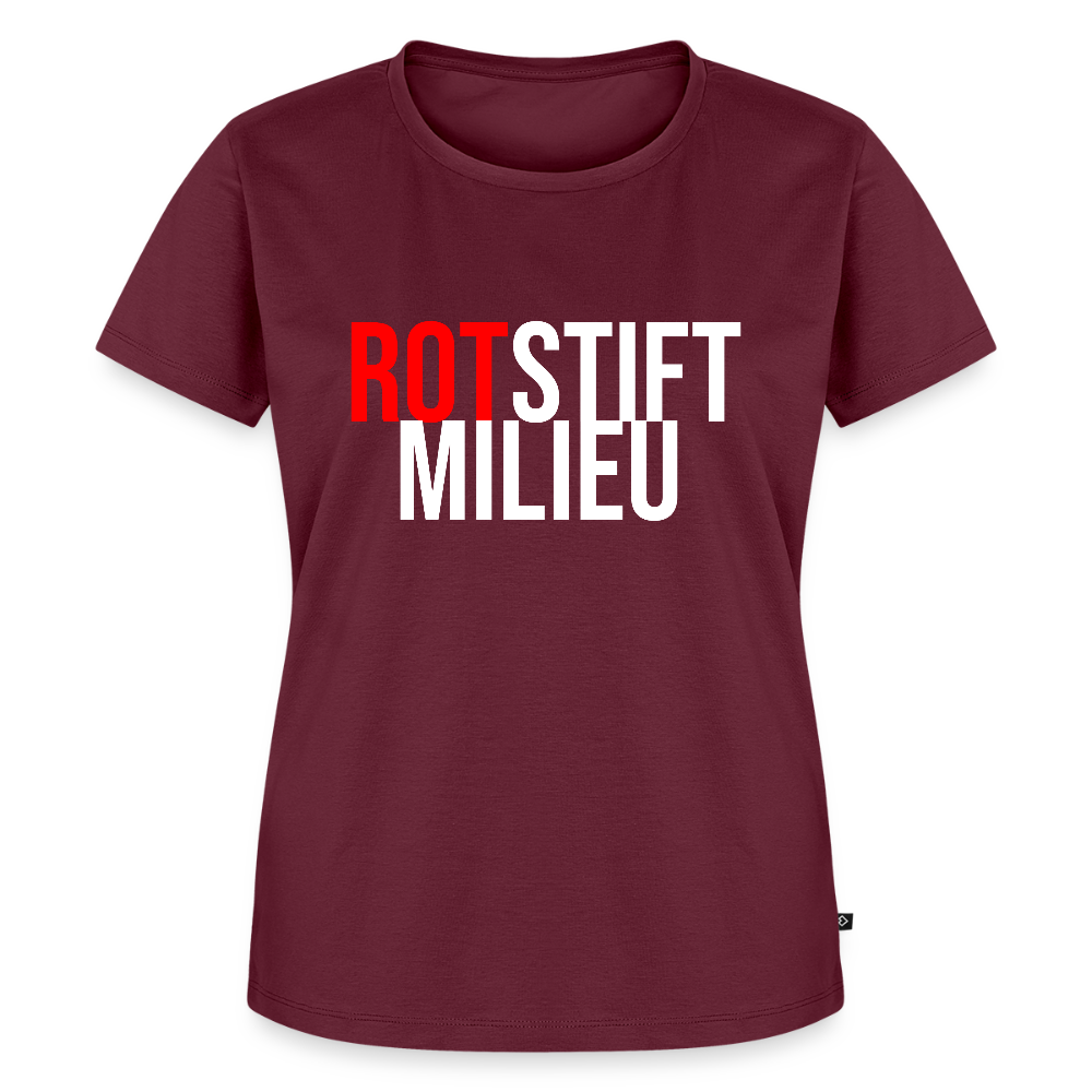 Rotstiftmilieu - Frauen Premium T-Shirt - Burgunderrot