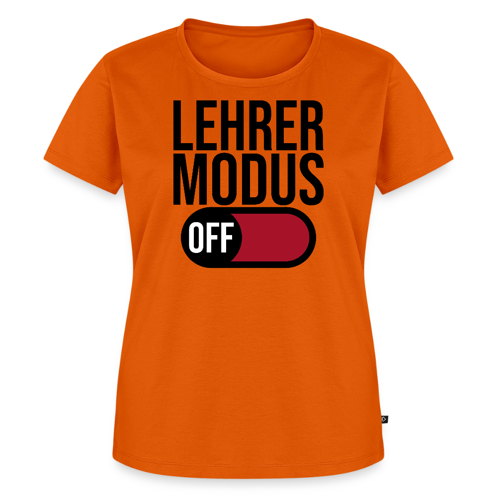 Lehrer Modus off - Frauen Premium T-Shirt - Orange 