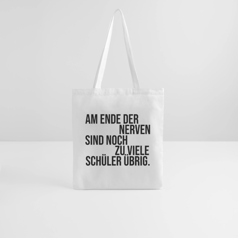 Zu viele Schüler - Stoffbeutel - Weiß