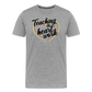 Heart work - Männer Premium T-Shirt - Grau meliert
