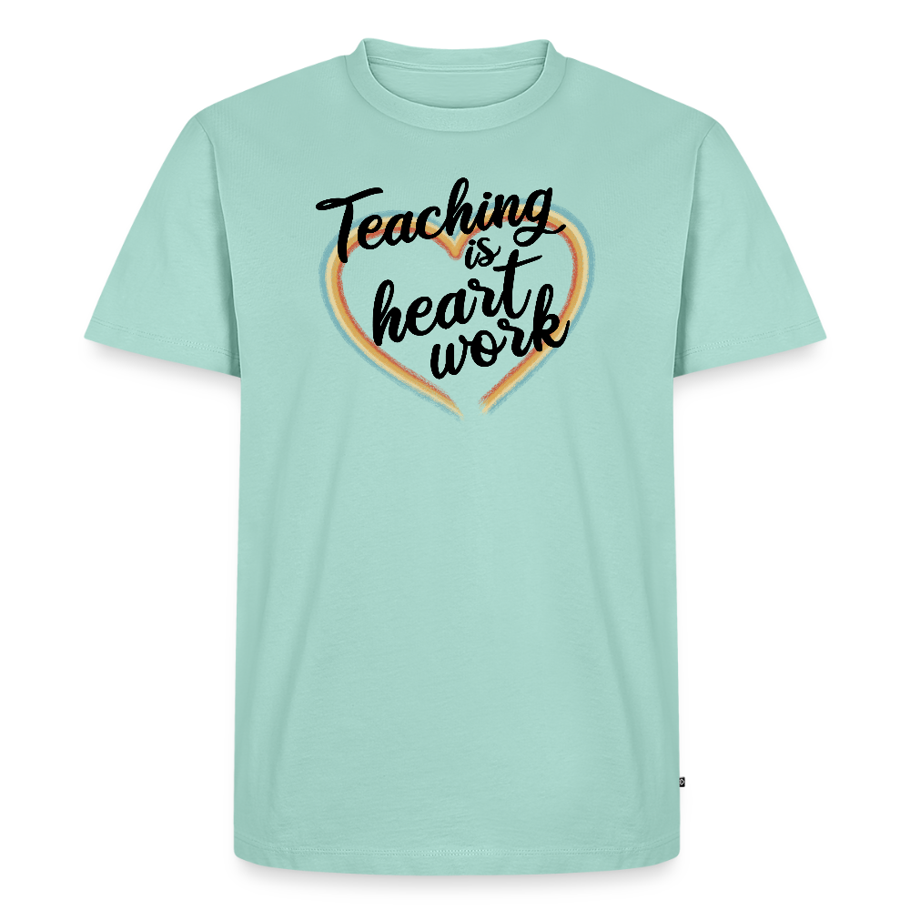 Heart work - Männer Premium T-Shirt - Mint 