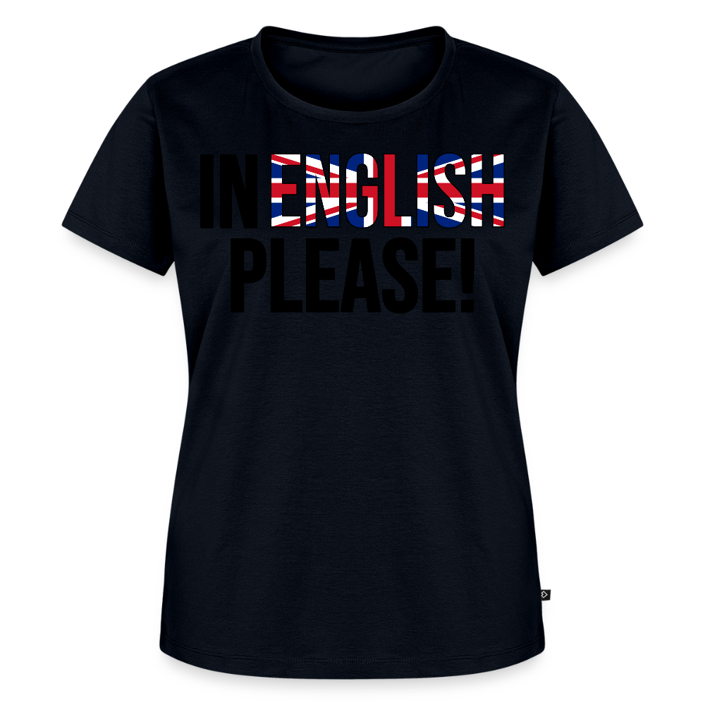 In english please - Frauen Premium T-Shirt - Navy