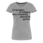 Grammatik - Frauen Premium T-Shirt - Grau meliert