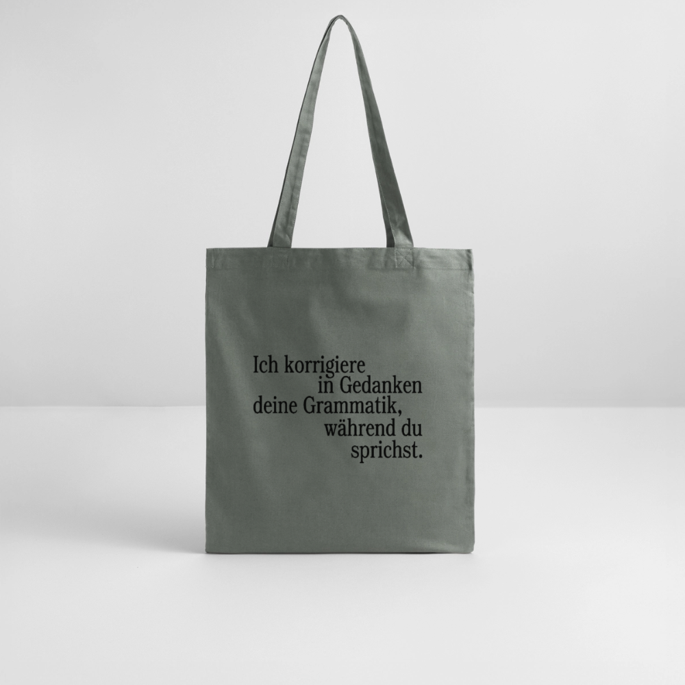 Grammatik - Bio-Stoffbeutel - Anthrazit