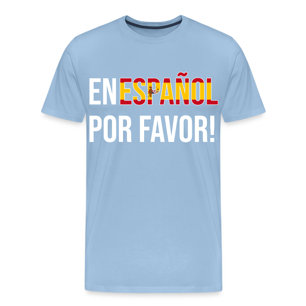 En Espanol por favor! - Männer Premium T-Shirt - Sky
