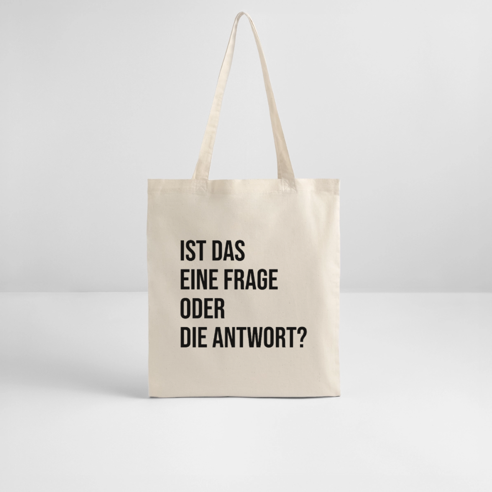 Frage?! - Bio-Stoffbeutel - Natur