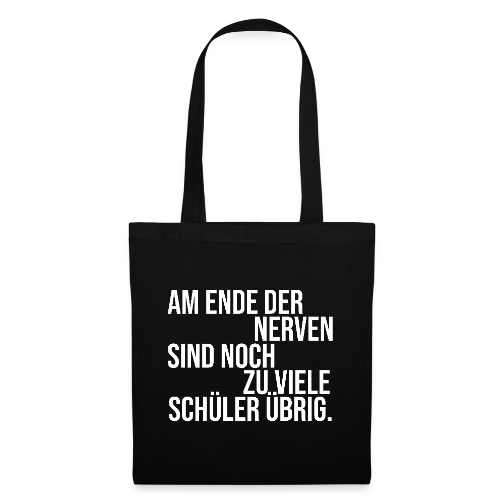 Zu viele Schüler - Stoffbeutel - Schwarz