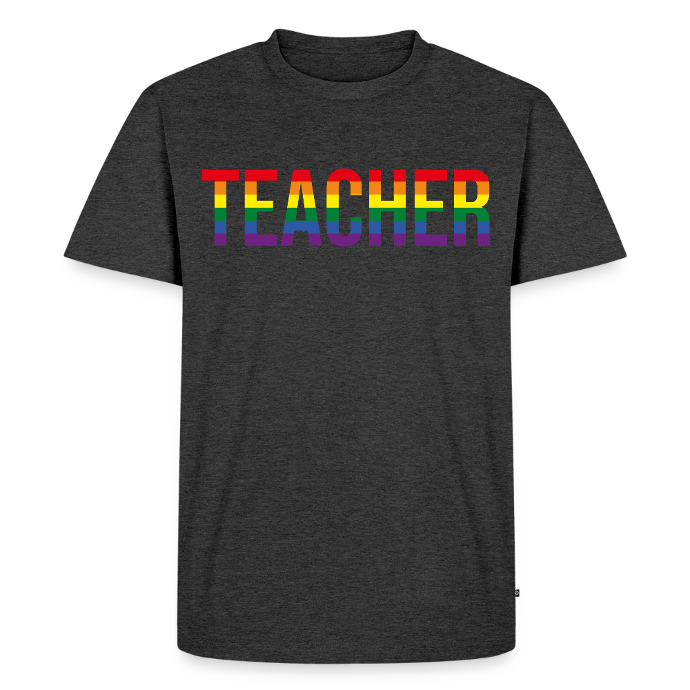 Teacher - Männer Premium T-Shirt - Anthrazit meliert