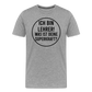Superkraft - Männer Premium T-Shirt - Grau meliert