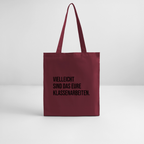 Klassenarbeiten - Bio-Stoffbeutel - Burgunderrot