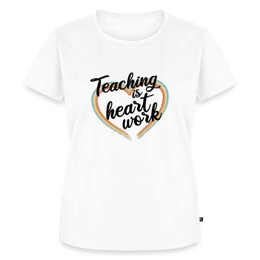 Teaching is heartwork - Frauen Premium T-Shirt - Weiß