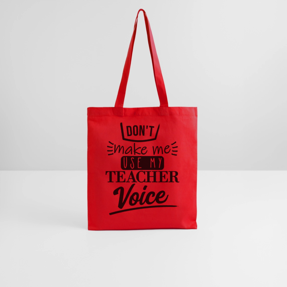 Teacher Voice - Stoffbeutel - Rot
