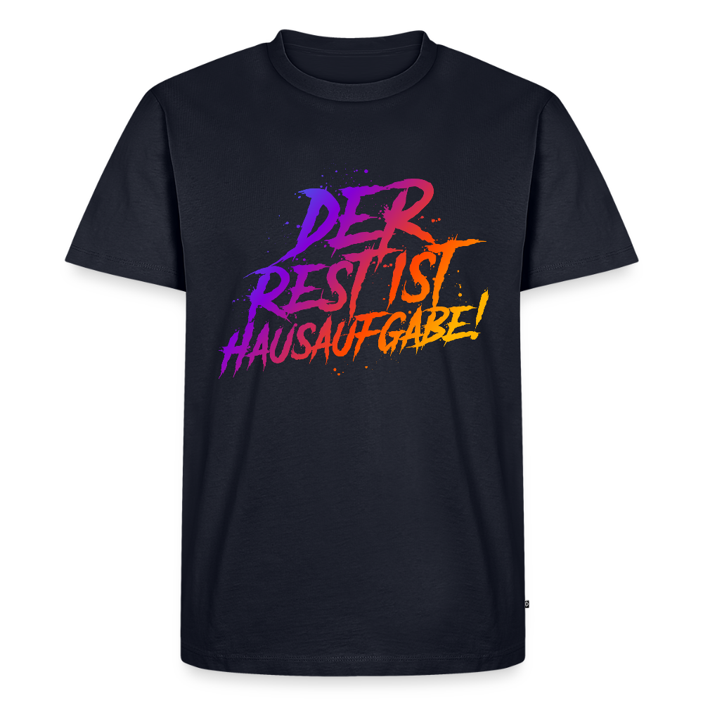 Der Rest ist Hausaufgabe! - Männer Premium T-Shirt - Navy