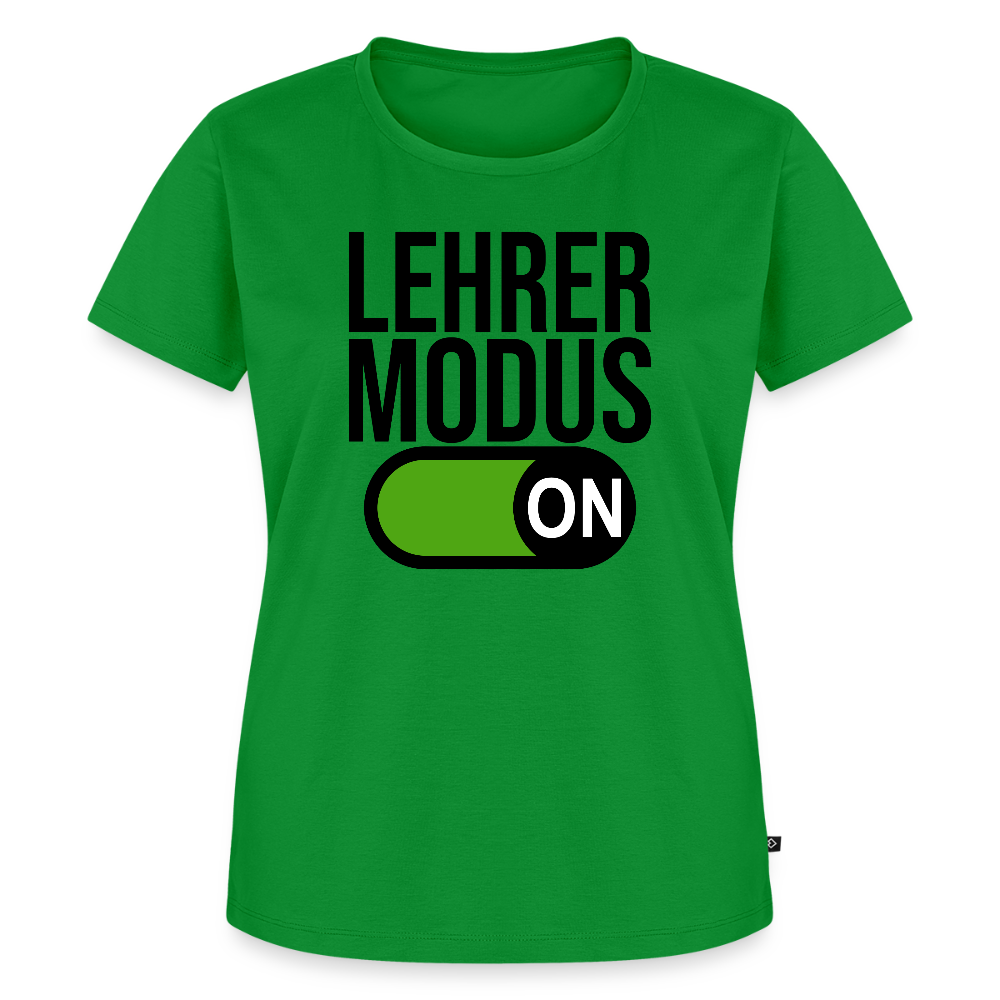 Lehrer Modus on - Frauen Premium T-Shirt - Grün