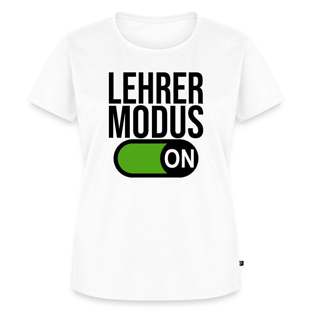 Lehrer Modus on - Frauen Premium T-Shirt - Weiß
