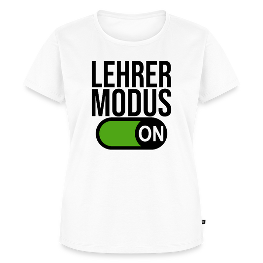 Lehrer Modus on - Frauen Premium T-Shirt - Weiß