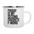 F-Word - Emaille-Tasse - Weiß