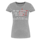 Ich bin Leerer - Frauen Premium T-Shirt - Grau meliert