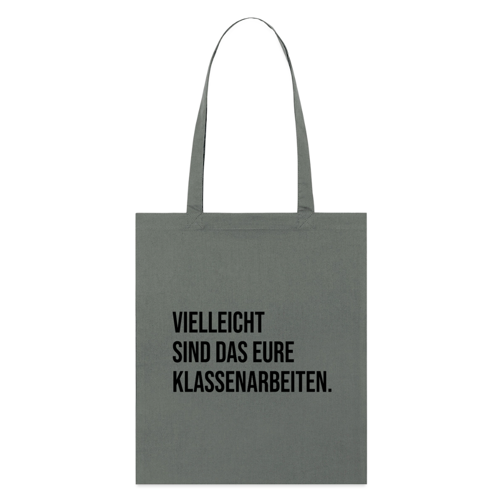 Klassenarbeiten - Bio-Stoffbeutel - Anthrazit