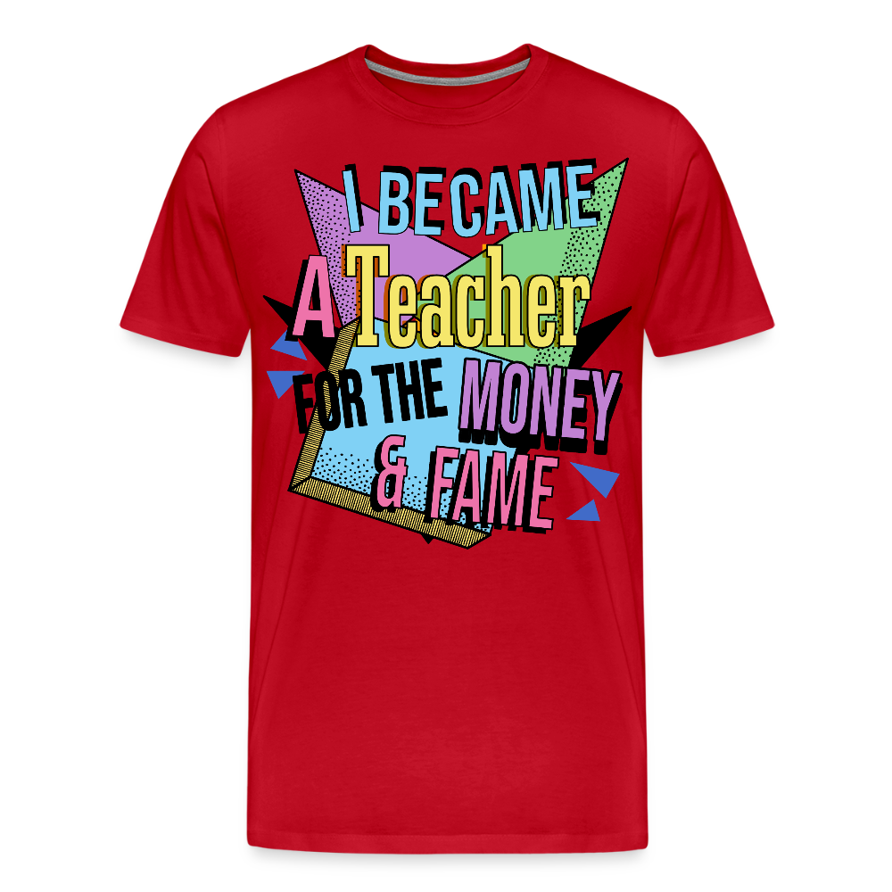 Money & Fame 90´s - Männer Premium T-Shirt - Rot