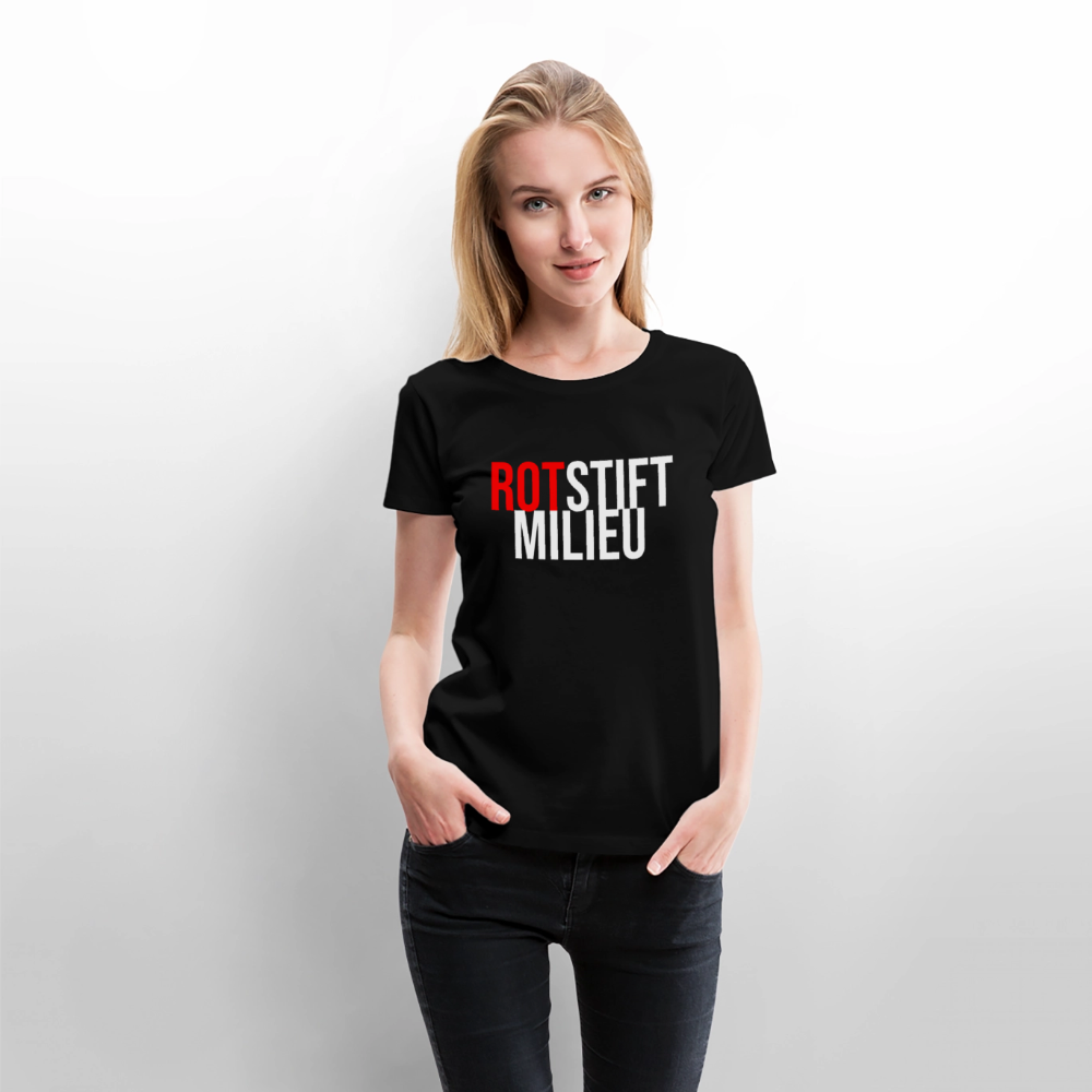 Rotstiftmilieu - Frauen Premium T-Shirt - Schwarz
