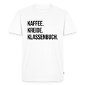 Kaffee. Kreide. Klassenbuch - Männer Premium T-Shirt - Weiß