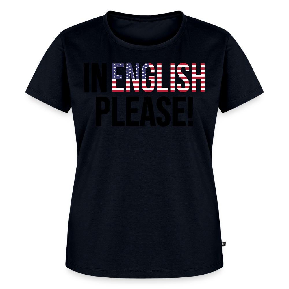 In english please! - Frauen Premium T-Shirt - Navy