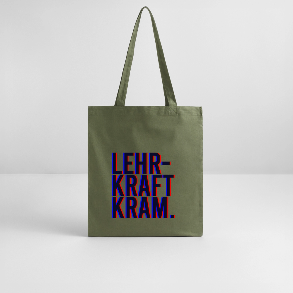 Lehrkraftkram -  Bio-Stoffbeutel - Khaki