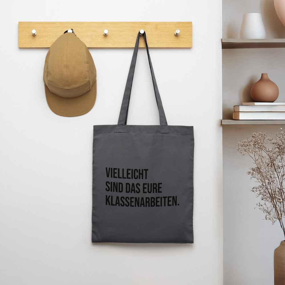 Klassenarbeiten- Stoffbeutel - Graphite